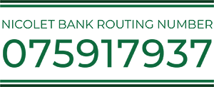 Nicolet Bank Routing Number 075917937