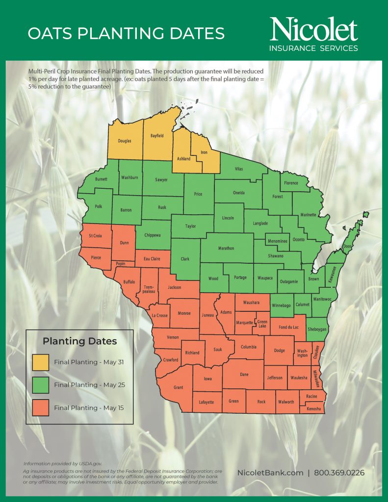 Oats Planting Dates